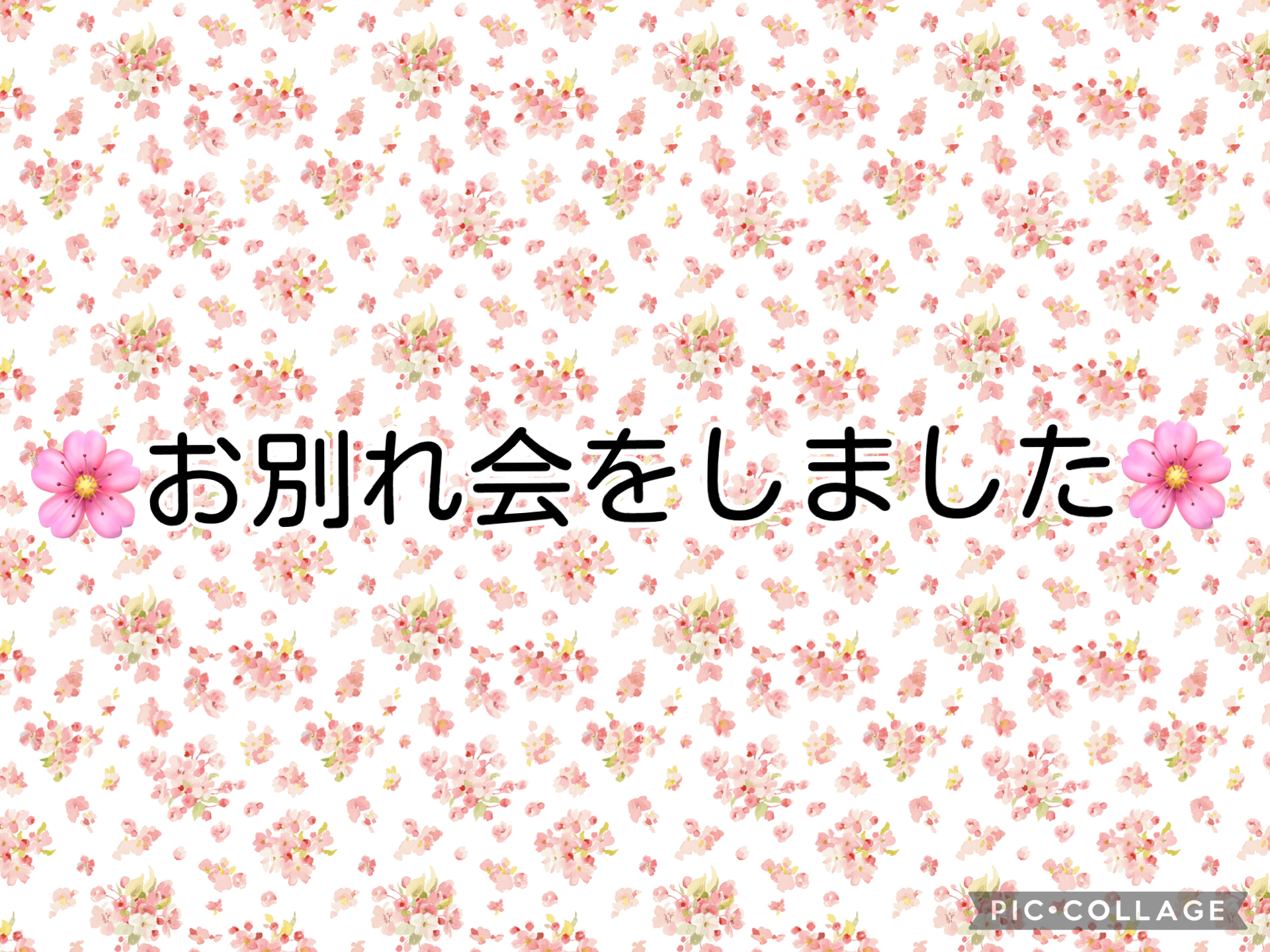 【🌸お別れ会をしました🌸】